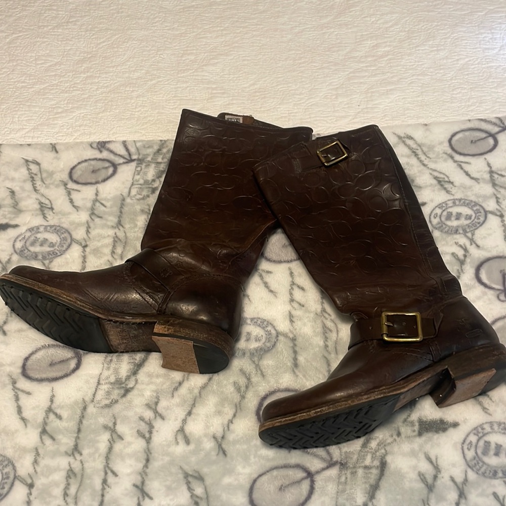 coach x frye collab boot